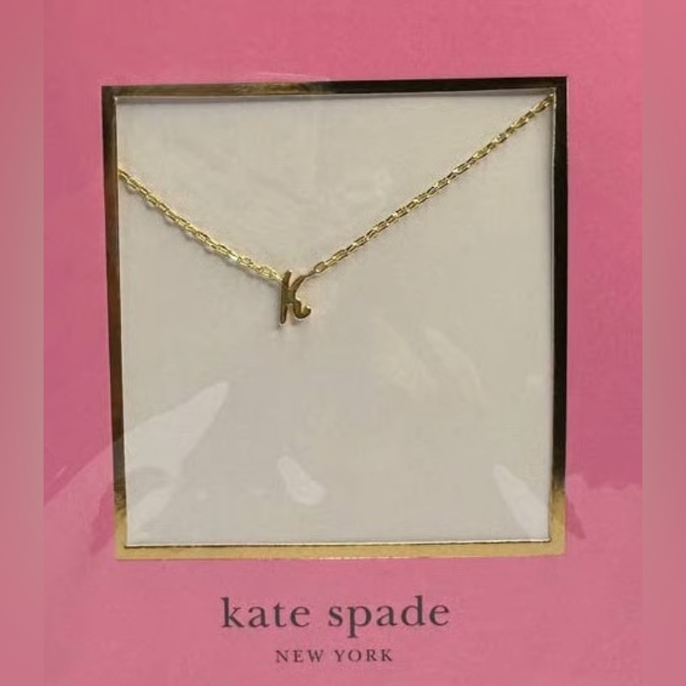 Kate Spade Gold Letter Pendant Necklace